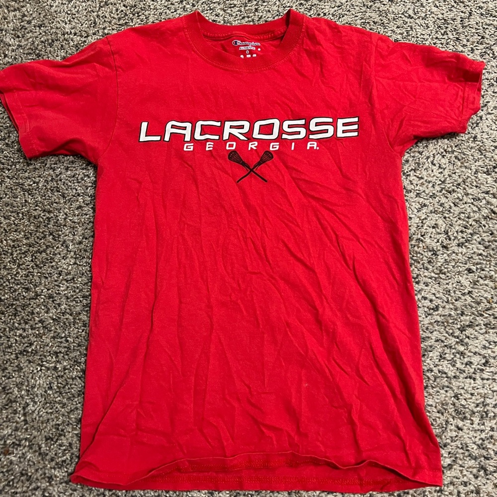 UGA lacrosse Champion t shirt size small